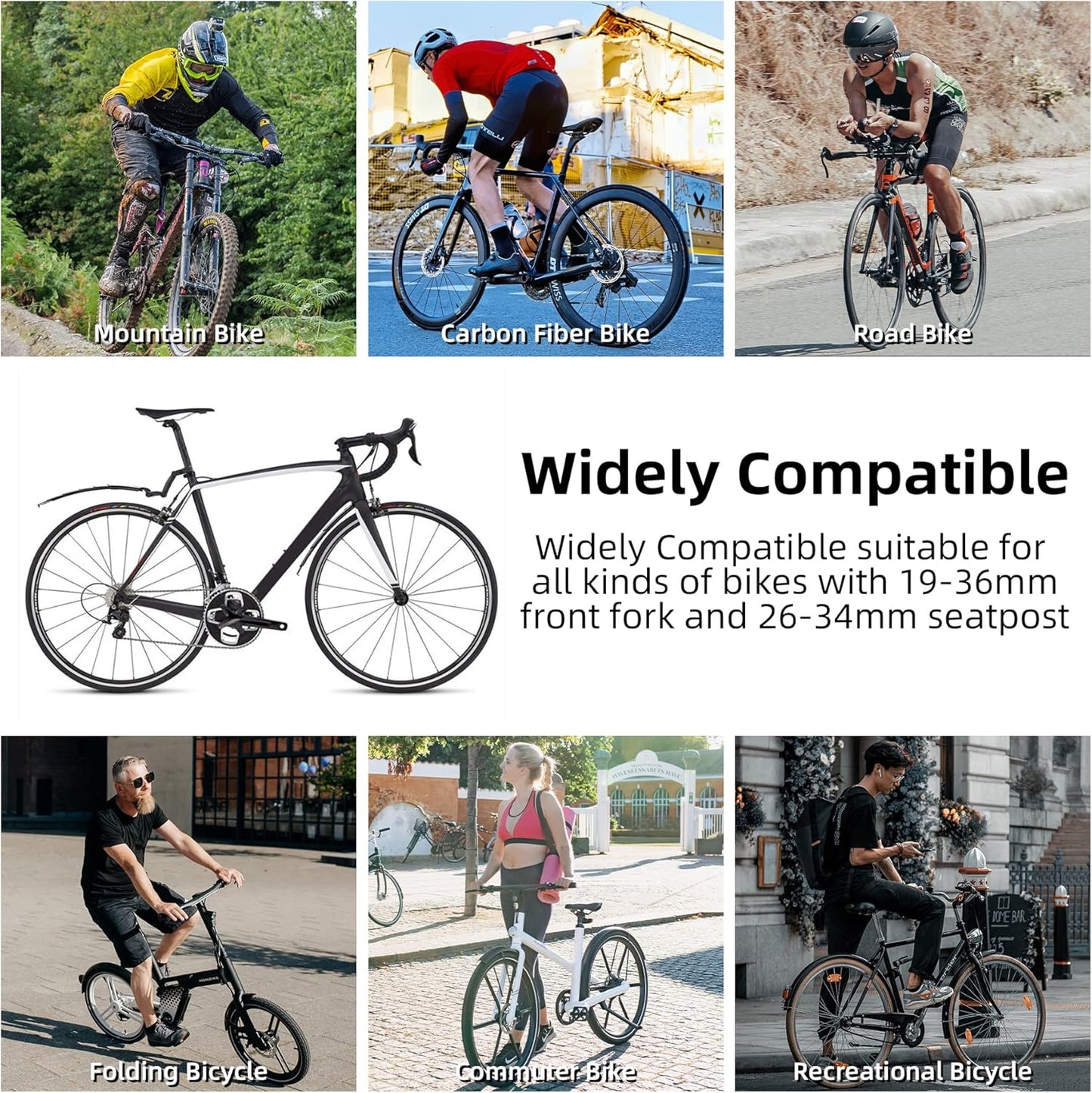 🚲 Retractable Bike Mudguards