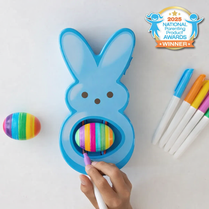 PEEPS Bunny Eggmazing Egg Decorator with 6 Colorful Markers for Less Mess Easter Fun DIY Decorations