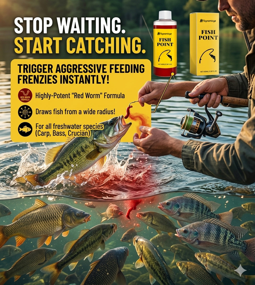 🎣 50K+ Anglers Love It – Fast-Acting Red Worm Fish Attractant for Freshwater Fishing