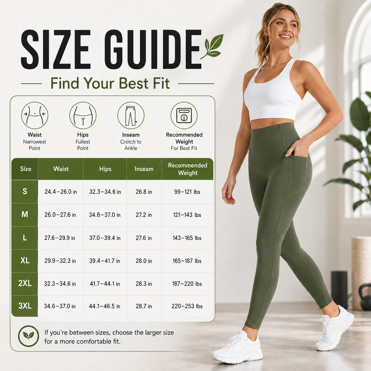 NATRAVOR® | High Waisted Tummy Control Pocket Shaping Training Leggings
