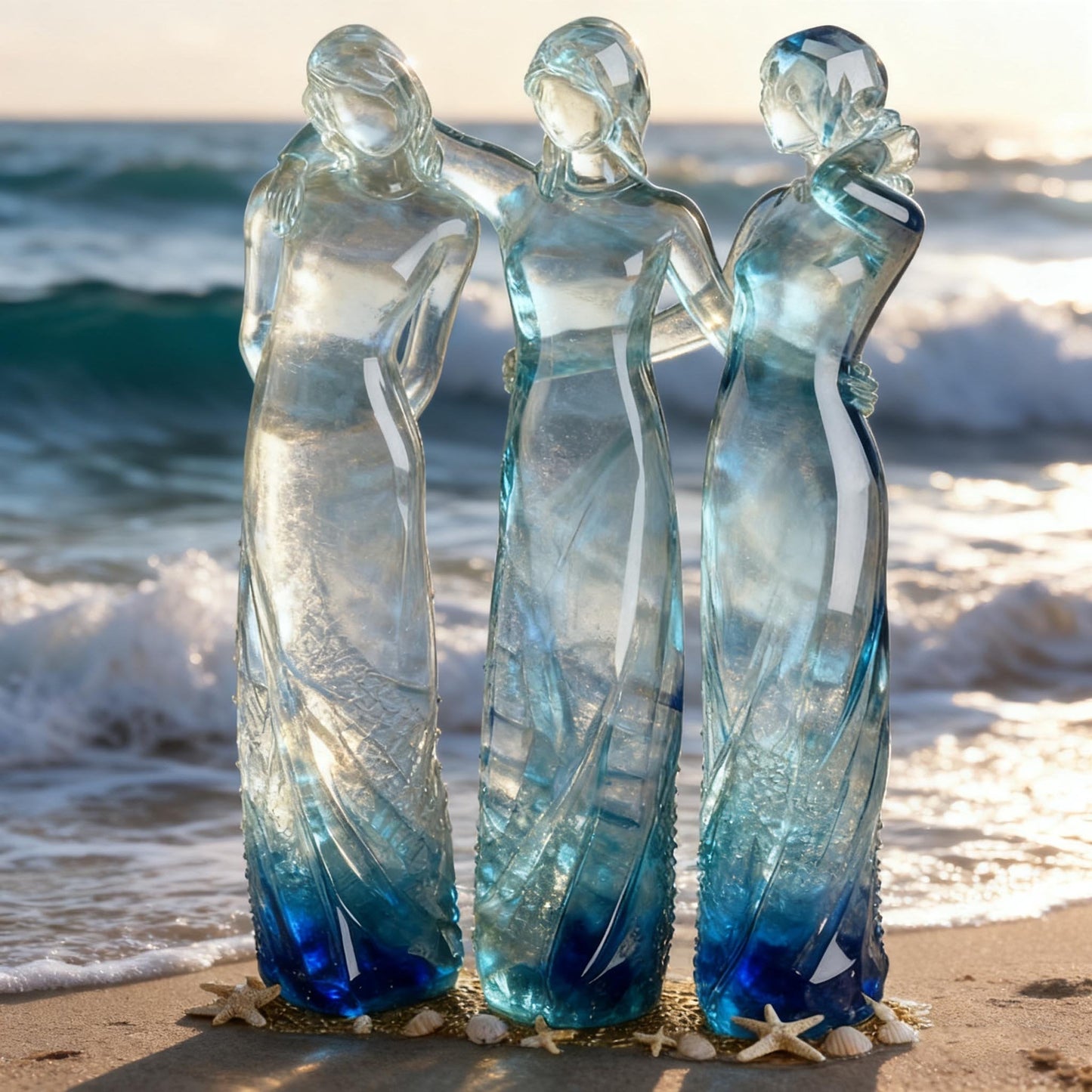 🔥Mother's Day Sale 49% Off🌊Sisters by My Side, Celebrates Friendships Three Sisters Sculpture