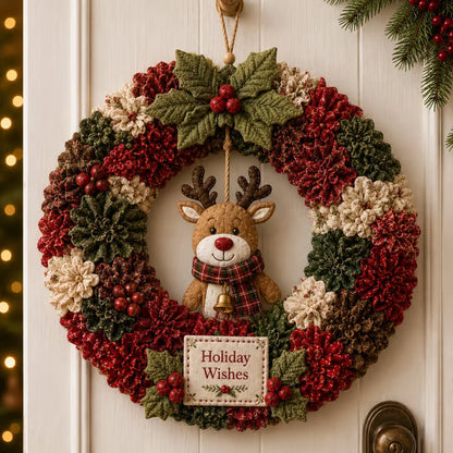 🔥49% Off Last Day 🔥🎄 3D Fabric Poke Wreath DIY Kit