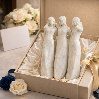 🔥LAST DAY 49% OFF❤️Sisters by My Side, Celebrates Friendships Three Sisters Sculpture