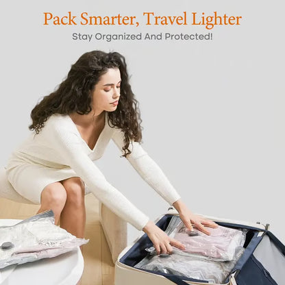 Travel Vacuum Storage Bags with Electric Air Pump – Save Up to 80% Space in Your Luggage