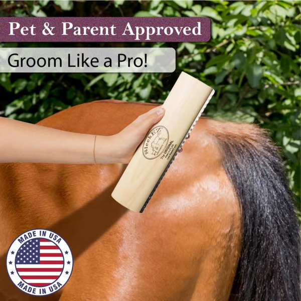 LAST DAY 49% OFF💥--SleekEZ Horse Brush for Shedding & Grooming, Deshedding Tool for Short & Long Haired Horses