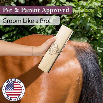 LAST DAY 49% OFF💥--SleekEZ Horse Brush for Shedding & Grooming, Deshedding Tool for Short & Long Haired Horses