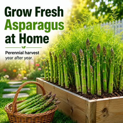 Grow Fresh Organic Asparagus at Home 🌱