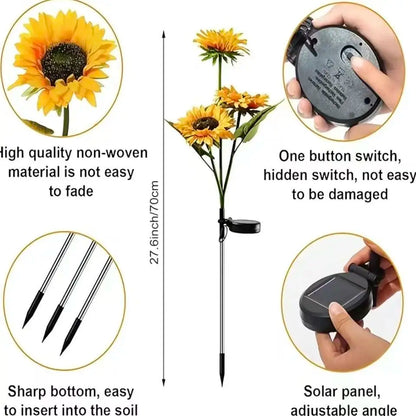 🔥Hot Sale 49% off🌟🌻 2026 UPGRADED Solar Sunflowers