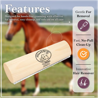 LAST DAY 49% OFF💥--SleekEZ Horse Brush for Shedding & Grooming, Deshedding Tool for Short & Long Haired Horses